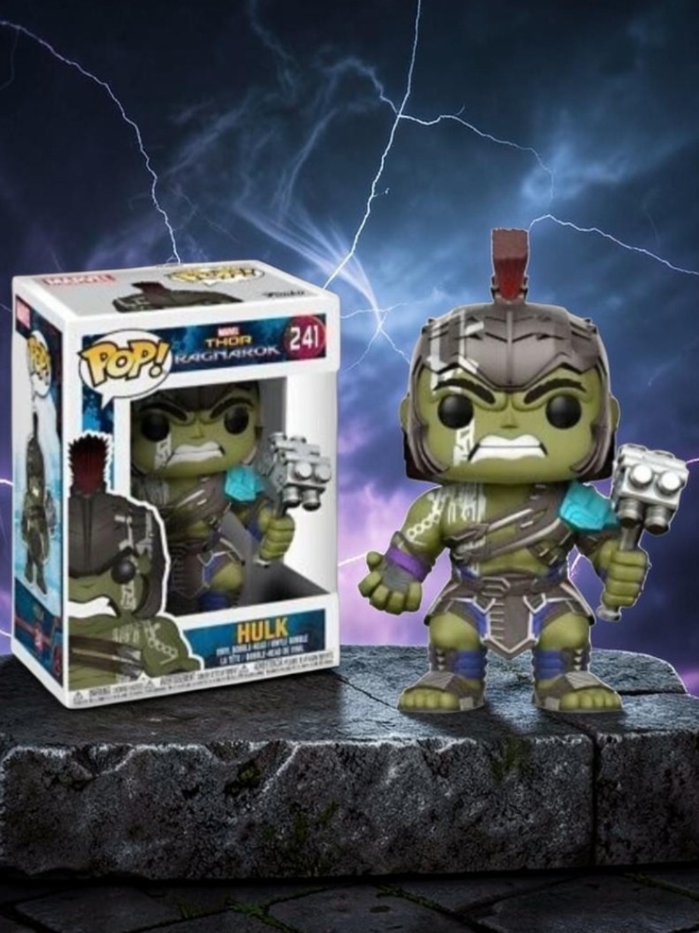 Funko Pop! Thor of Ragnarok Hulk #241 NEW W/Ptoctector